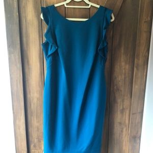 Calvin Klein Size 12 dark teal dress NWT